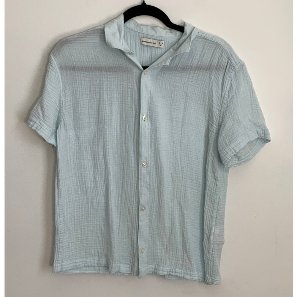 Abercrombie Kids Blue‎ Gauze shirt size 15/16